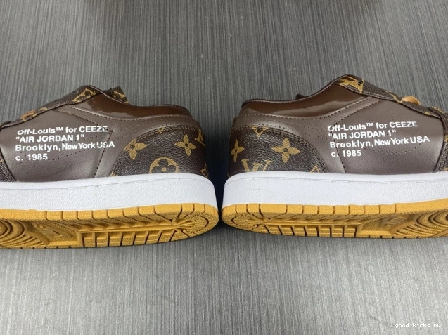 x OW Air Jordan 1 AJ1 Off-Louis LOW 0820
